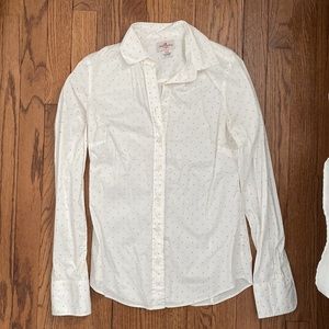 J. Crew Haberdashery White Button Down Shirt